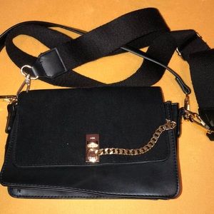 Black & Gold Cross Body Bag